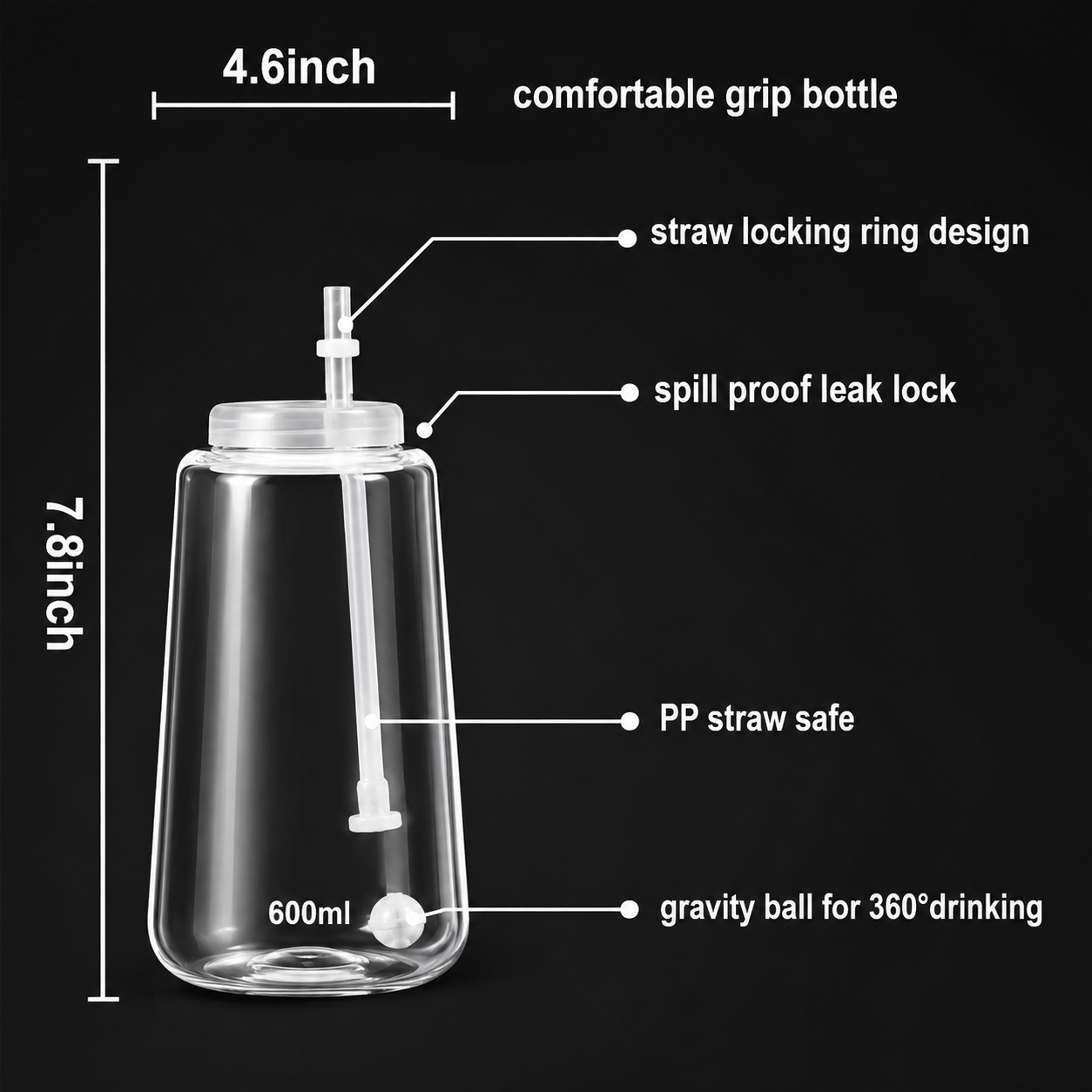 FLIXHOOK 2-in-1 Oil Sprayer & Dispenser, 500ml, Black, Pack of 1
