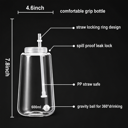 FLIXHOOK 2-in-1 Oil Sprayer & Dispenser, 500ml, Black, Pack of 1